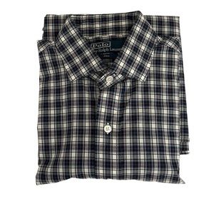 Men’s Polo by Ralph Lauren Estate Plaid Classic Fit Button Down Shirt Size 15/38